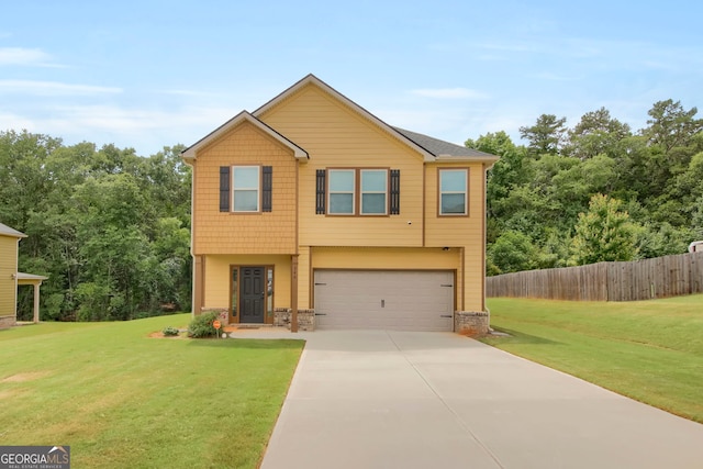 340 Mcgiboney Ln, Covington, GA 30016 - view of front facade with a garage and concrete driveway