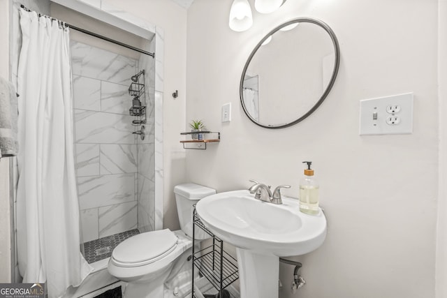 2826 Ben Hill Rd, East Point, GA 30344 - bathroom with toilet and a shower stall