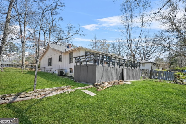 2826 Ben Hill Rd, East Point, GA 30344 - view of property exterior featuring cooling unit and a chimney