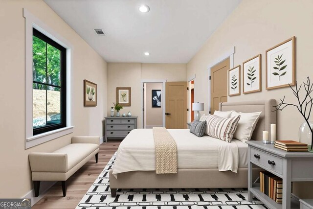458 Palisade Dr Unit 2142, Ellijay, GA 30540 - bedroom with light wood finished floors, baseboards, and recessed lighting