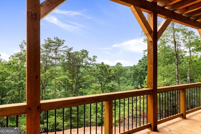458 Palisade Dr Unit 2142, Ellijay, GA 30540 - deck featuring a forest view