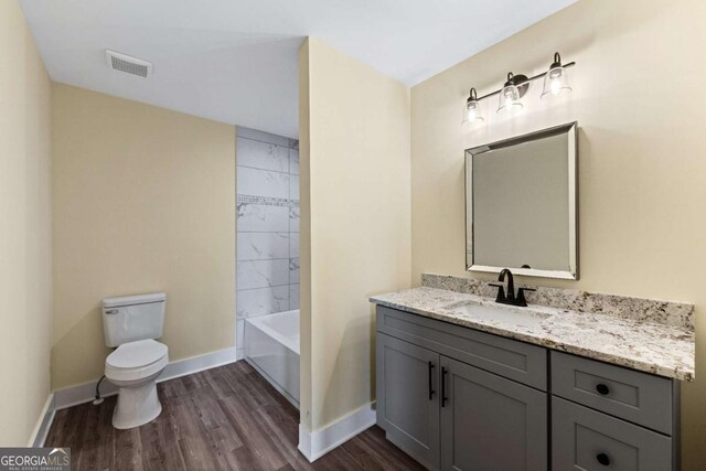 458 Palisade Dr Unit 2142, Ellijay, GA 30540 - full bath with toilet, vanity, wood finished floors, and baseboards