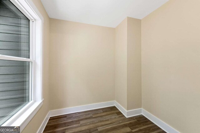 458 Palisade Dr Unit 2142, Ellijay, GA 30540 - empty room featuring dark wood finished floors and baseboards