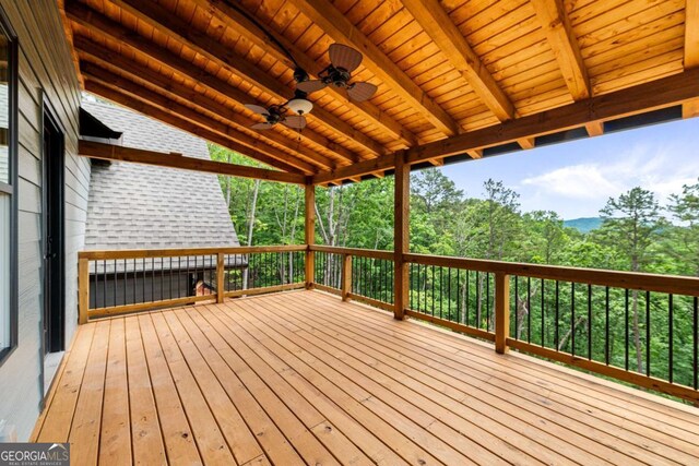 458 Palisade Dr Unit 2142, Ellijay, GA 30540 - deck featuring ceiling fan