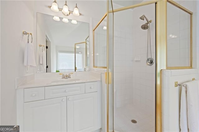 4108 Wyndam Hill Dr, Suwanee, GA 30024 - bathroom with a shower stall and vanity