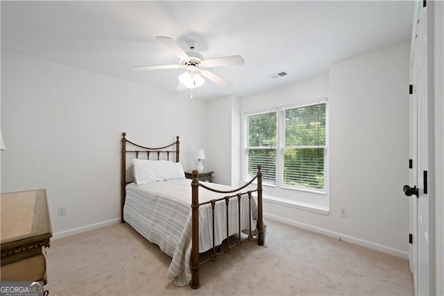 4108 Wyndam Hill Dr, Suwanee, GA 30024 - bedroom with light colored carpet and a ceiling fan