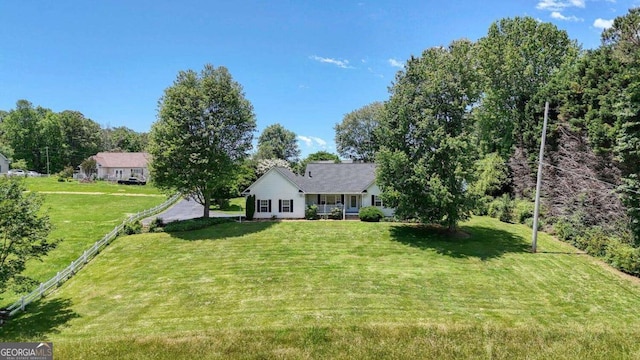 2008 Hidden Valley Rd, Hiawassee, GA 30546 - rear view of house featuring a lawn