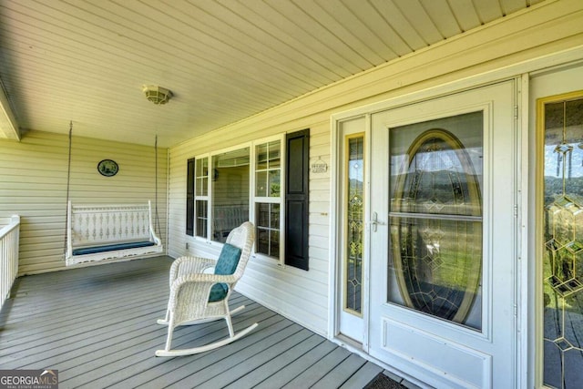 2008 Hidden Valley Rd, Hiawassee, GA 30546 - view of wooden porch