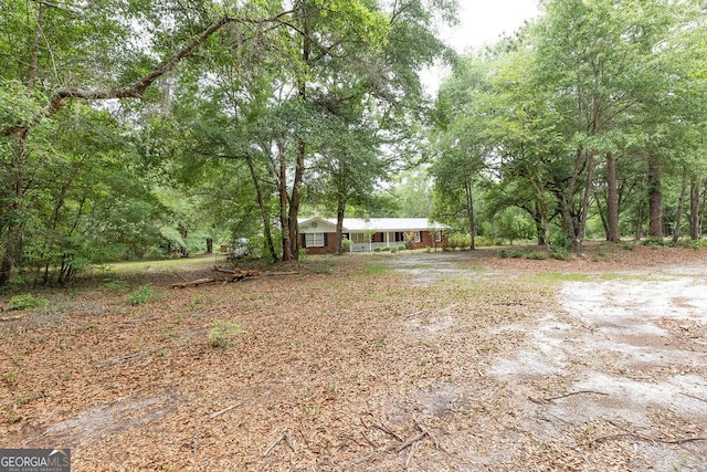 701 Log Landing Rd, Springfield, GA 31329 - view of yard featuring a wooded view
