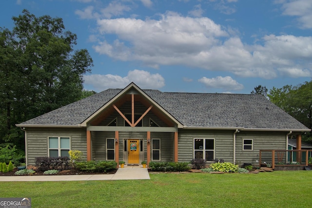 299 Savior Ln, Hamilton, GA 31811 - view of front facade with a front yard and a shingled roof