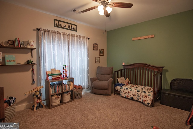 299 Savior Ln, Hamilton, GA 31811 - bedroom featuring carpet floors and a ceiling fan