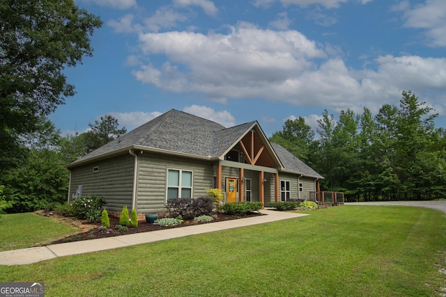 299 Savior Ln, Hamilton, GA 31811 - view of front of property with a front lawn and roof with shingles
