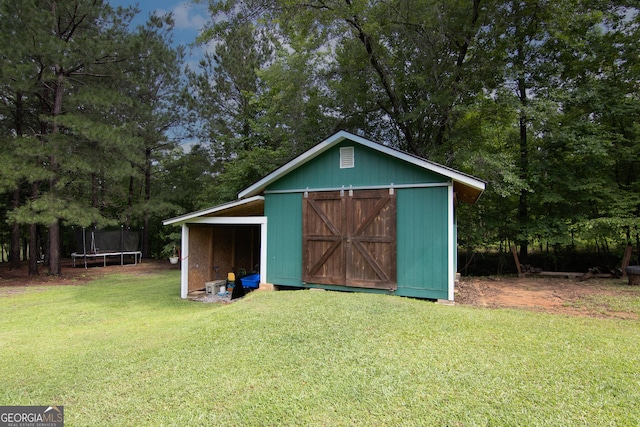 299 Savior Ln, Hamilton, GA 31811 - view of outbuilding featuring a trampoline