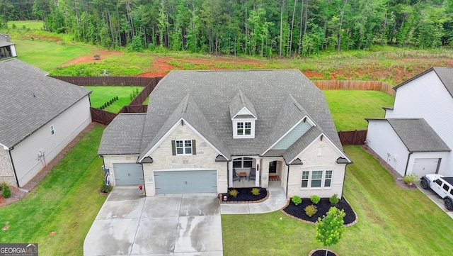 263 Blue Billed Xing, Jefferson, GA 30549 - view of subject property with a heavily wooded area