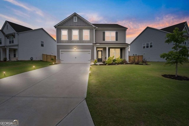 537 Garnet Dr, Acworth, GA 30101 - craftsman-style home featuring board and batten siding, a garage, and concrete driveway