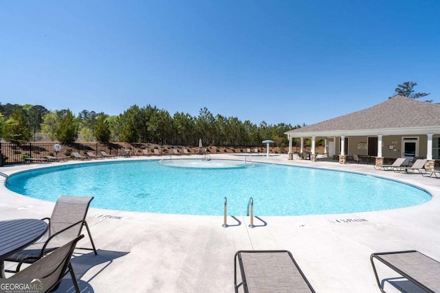 537 Garnet Dr, Acworth, GA 30101 - community pool featuring a patio