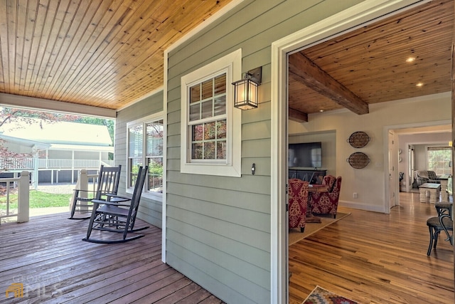 643 Washington St, Clarkesville, GA 30523 - view of porch