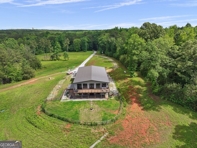 1971 Centennial Rd, Rutledge, GA 30663 - view from above of property featuring a heavily wooded area