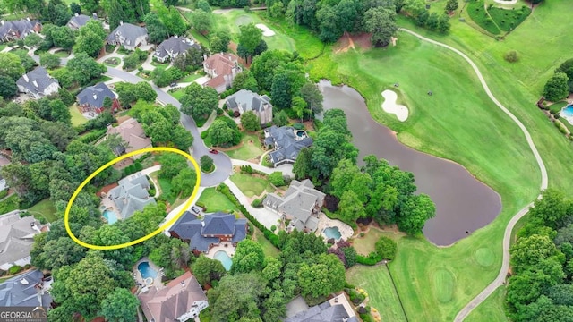 5980 Whitestone Ln, Suwanee, GA 30024 - view of property location featuring nearby suburban area, a large body of water, and a golf club