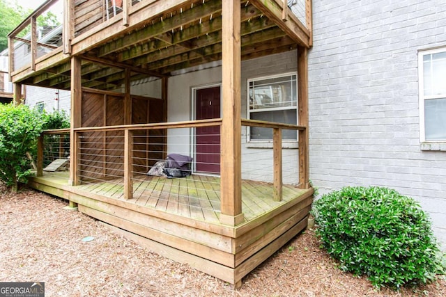 40 Daniel St SE, Atlanta, GA 30312 - view of wooden terrace