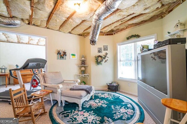 1917 Hearthstone Ct, Winder, GA 30680 - sitting room with carpet