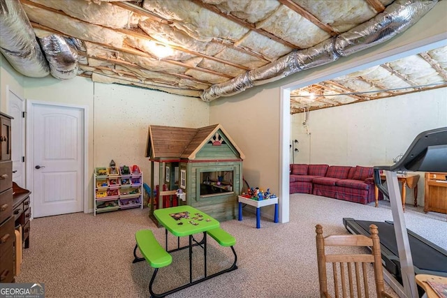 1917 Hearthstone Ct, Winder, GA 30680 - finished below grade area with carpet