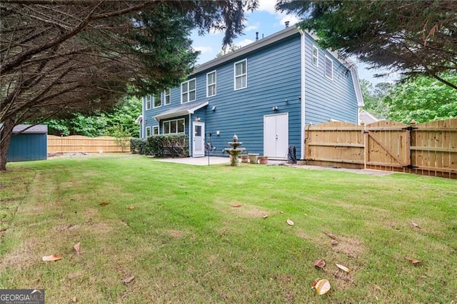 1210 Magnolia Park Cir, Cumming, GA 30040 - rear view of house with a gate