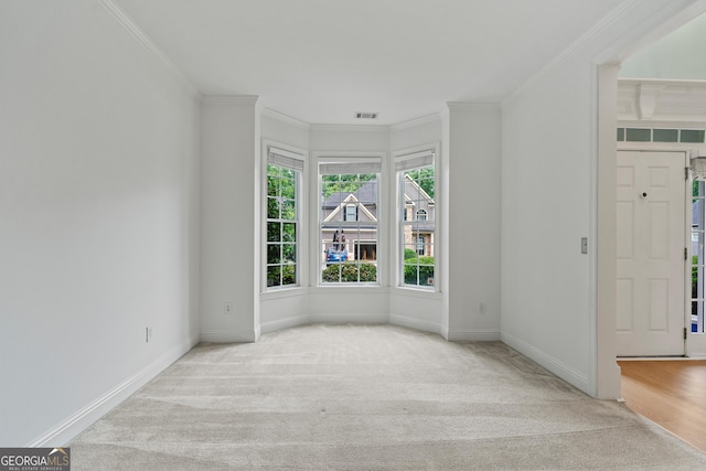 1210 Magnolia Park Cir, Cumming, GA 30040 - carpeted spare room with crown molding and baseboards