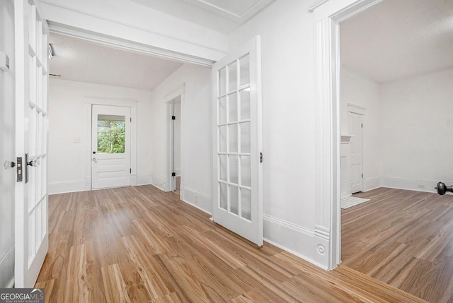 1852 Burwell Rd, Carrollton, GA 30117 - corridor featuring light wood-style flooring and baseboards