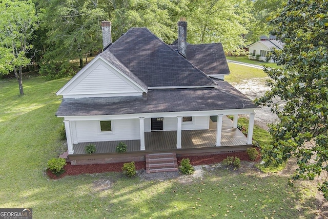 1852 Burwell Rd, Carrollton, GA 30117 - view of front of house with roof with shingles and a front lawn