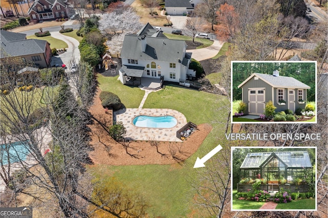 410 S Burgess Trl, Milton, GA 30004 - view of subject property featuring a pool area