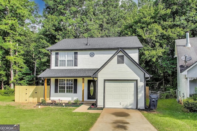 131 Turning Pt, Stockbridge, GA 30281 - traditional-style house featuring a garage, concrete driveway, and roof with shingles