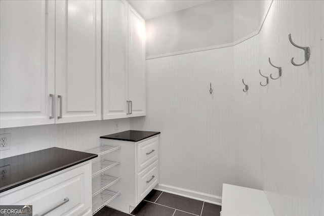3400 Dencrest Ct SE, Smyrna, GA 30080 - mudroom featuring dark tile patterned flooring