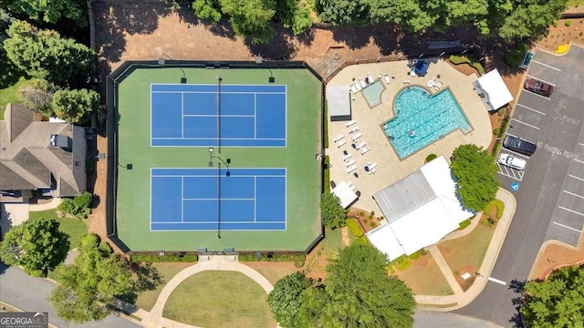 3400 Dencrest Ct SE, Smyrna, GA 30080 - bird's eye view of a pool area