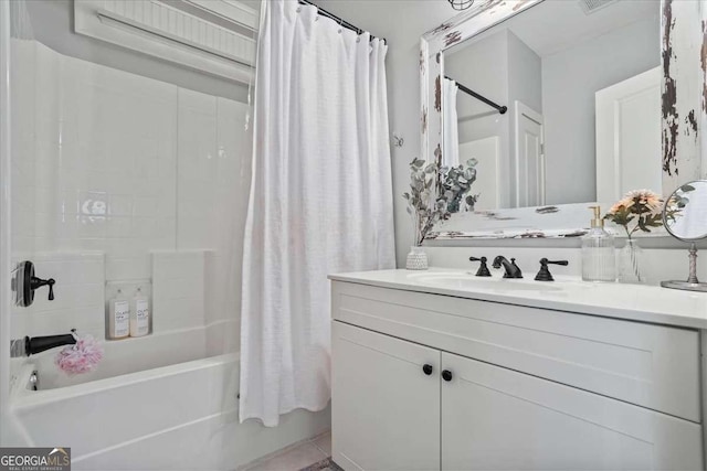 2291 Mission Oak Ter, Grayson, GA 30017 - full bathroom featuring vanity and shower / tub combo