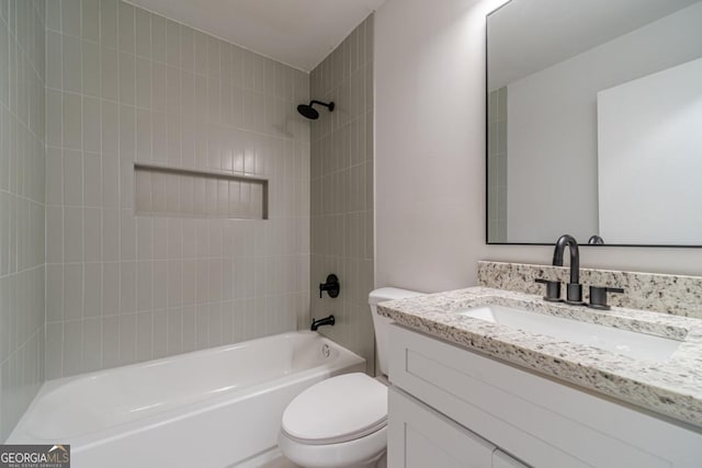 3404 Broxton Mill Way, Snellville, GA 30039 - bathroom featuring vanity and  shower combination