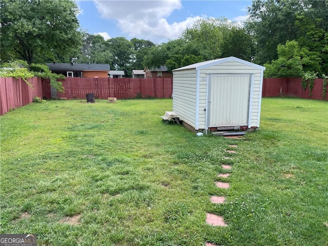 60 King Blvd, Mcdonough, GA 30253 - fenced backyard with a storage shed