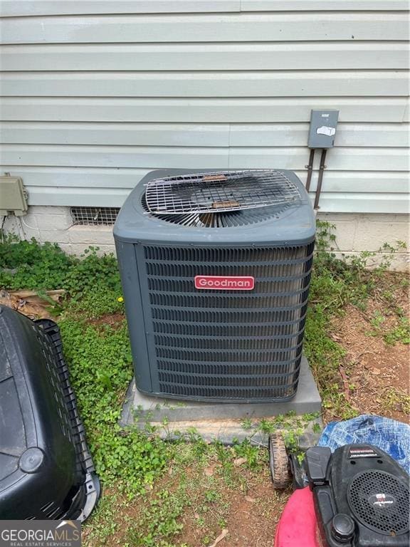 60 King Blvd, Mcdonough, GA 30253 - exterior view of a cooling unit and crawl space
