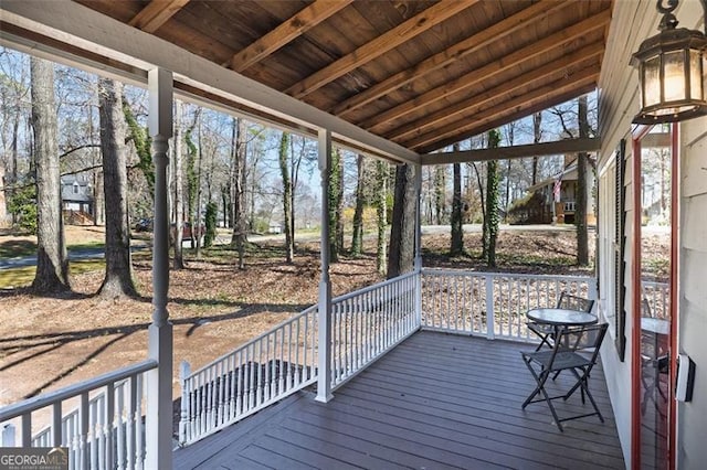 3271 Sutcliffe Rdg, Marietta, GA 30064 - view of wooden deck