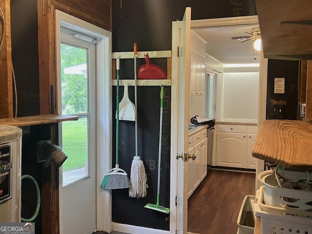 988 Hickory Ridge Dr, Macon, GA 31204 - bathroom with wood finished floors and a ceiling fan
