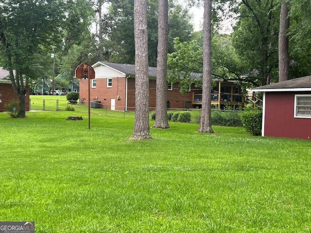 988 Hickory Ridge Dr, Macon, GA 31204 - view of yard with central air condition unit