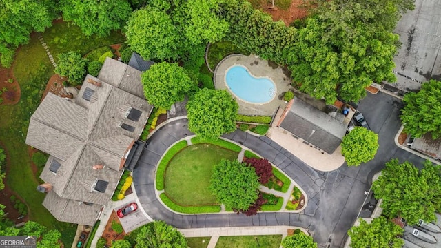 1858 Preserve Way, Atlanta, GA 30341 - drone / aerial view of a pool area