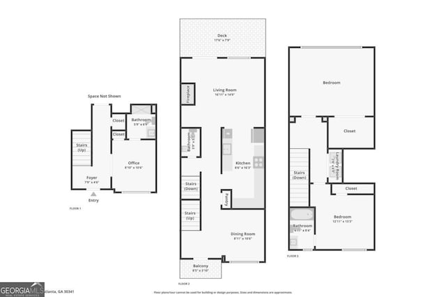 1858 Preserve Way, Atlanta, GA 30341 - home floor plan