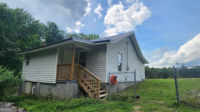 4326 Ga Highway 109, Molena, GA 30258 - rear view of house with metal roof