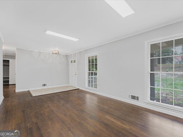 1110 Upper Hembree Rd, Roswell, GA 30076 - unfurnished room featuring wood finished floors, crown molding, and baseboards
