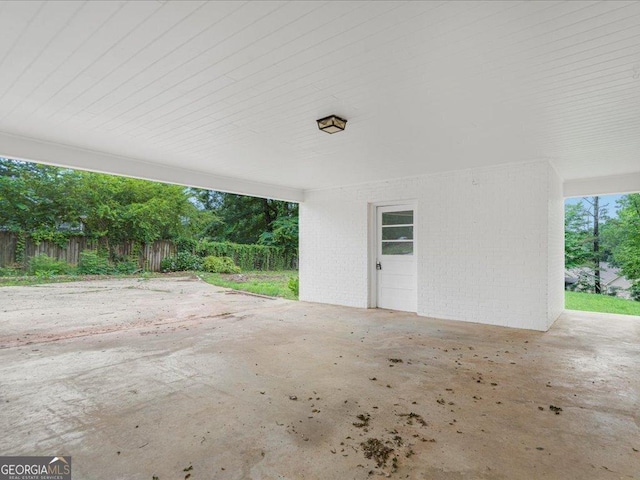 1110 Upper Hembree Rd, Roswell, GA 30076 - view of patio / terrace featuring a carport