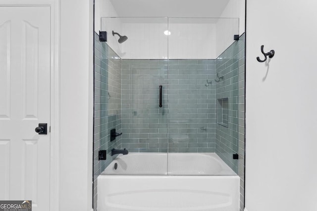 590 Arthur Rd, Canton, GA 30115 - full bathroom with bath / shower combo with glass door