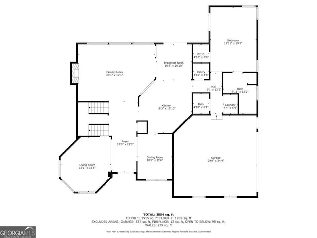 590 Arthur Rd, Canton, GA 30115 - view of home floor plan