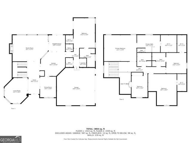 590 Arthur Rd, Canton, GA 30115 - view of floor plan / room layout