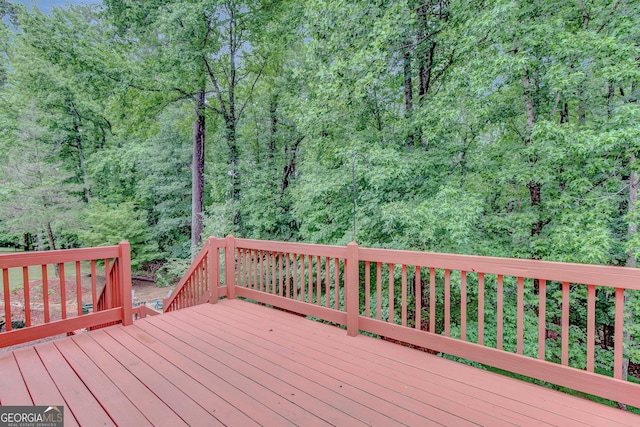 165 Hidden Lake Dr, Fayetteville, GA 30215 - wooden deck with a view of trees